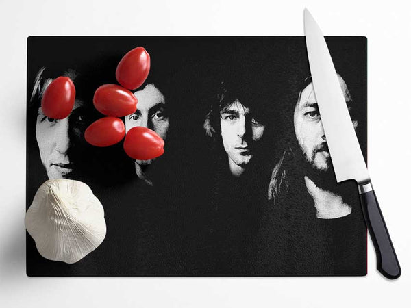 Pink Floyd Early Days B n W Glass Chopping Board