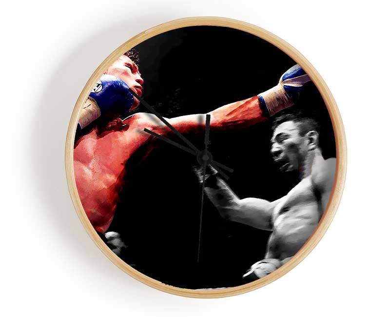 Ricky Hatton Knock Out In The Ring Clock - Wallart-Direct UK