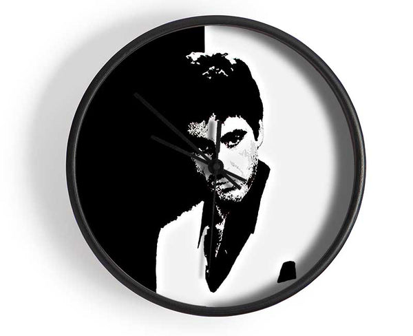 Scarface B n W Clock - Wallart-Direct UK