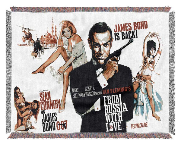 Sean Connery From Russia With Love Woven Blanket