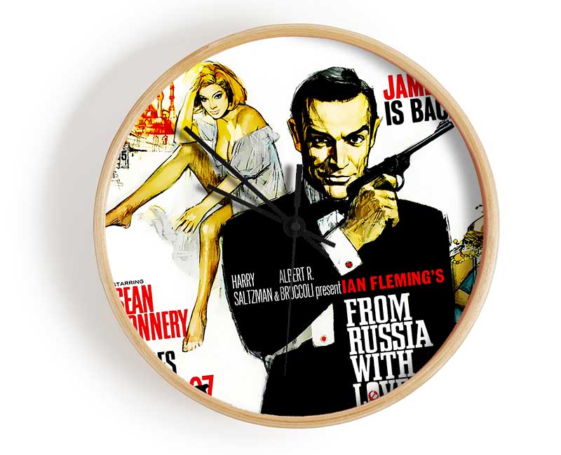 Sean Connery From Russia With Love Clock - Wallart-Direct UK