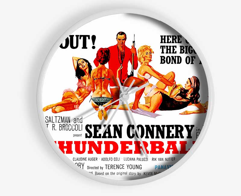 Sean Connery Thunderball Clock - Wallart-Direct UK