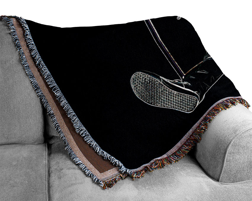 Slash Guitar Woven Blanket