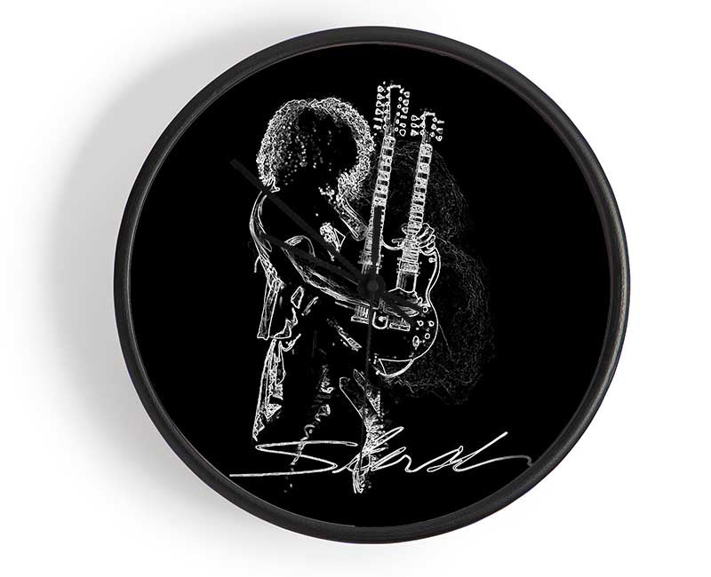 Slash Signature Clock - Wallart-Direct UK