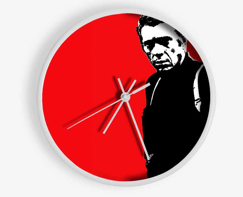 Steve Mcqueen Red Clock - Wallart-Direct UK