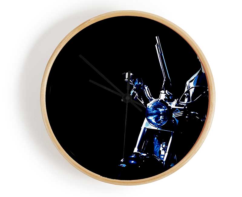 Terminator Bike Blue Clock - Wallart-Direct UK