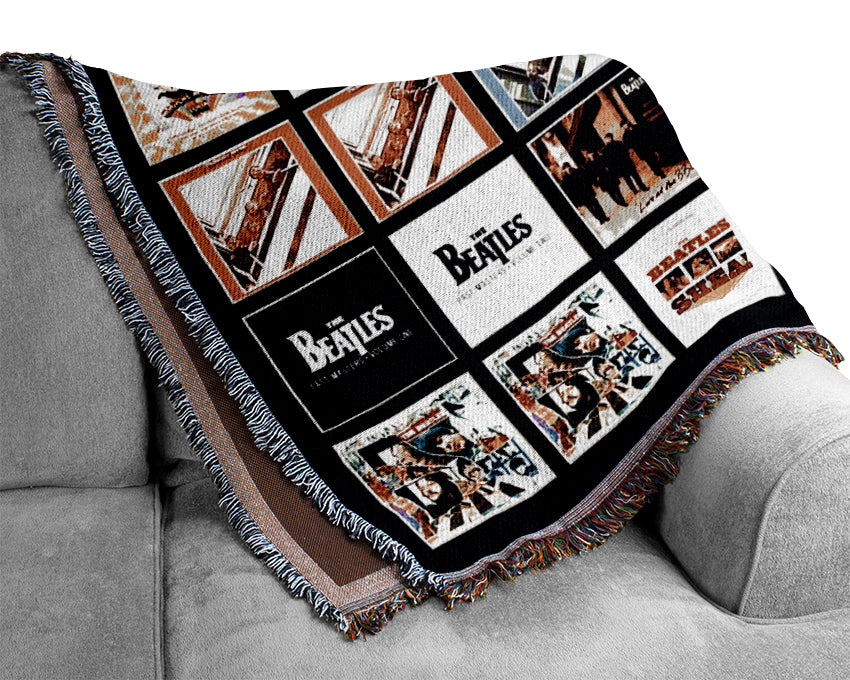 The Beatles Album Cover Woven Blanket