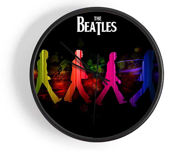 The Beatles Rainbow Walk Clock - Wallart-Direct UK