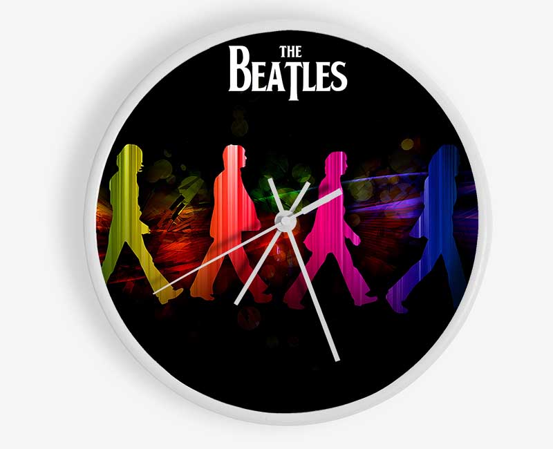 The Beatles Rainbow Walk Clock - Wallart-Direct UK