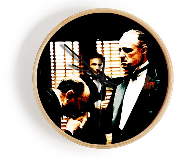 The Godfather Kiss Of Respect Clock - Wallart-Direct UK