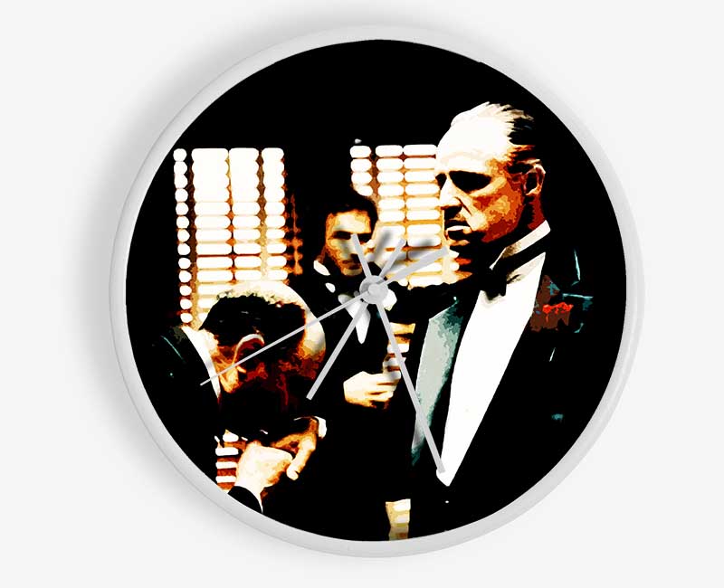 The Godfather Kiss Of Respect Clock - Wallart-Direct UK