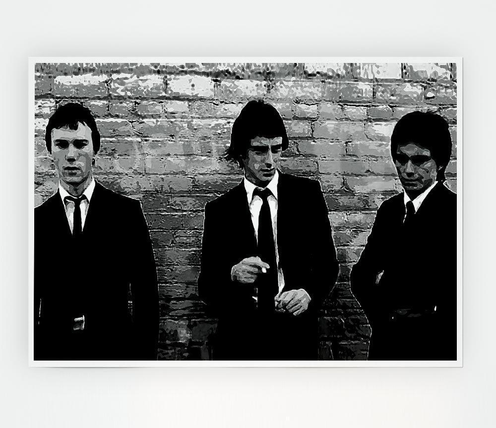 The Jam Retro B N W Print Poster Wall Art