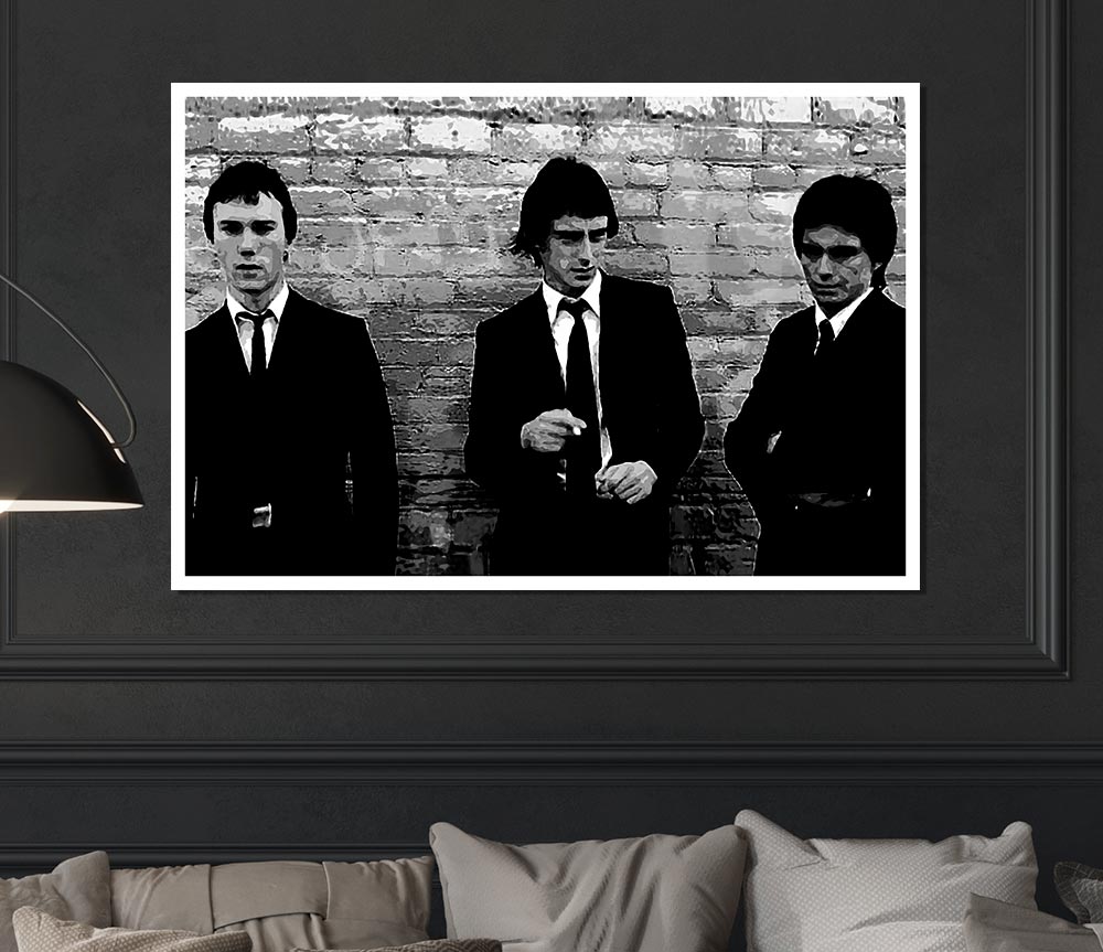 The Jam Retro B N W Print Poster Wall Art