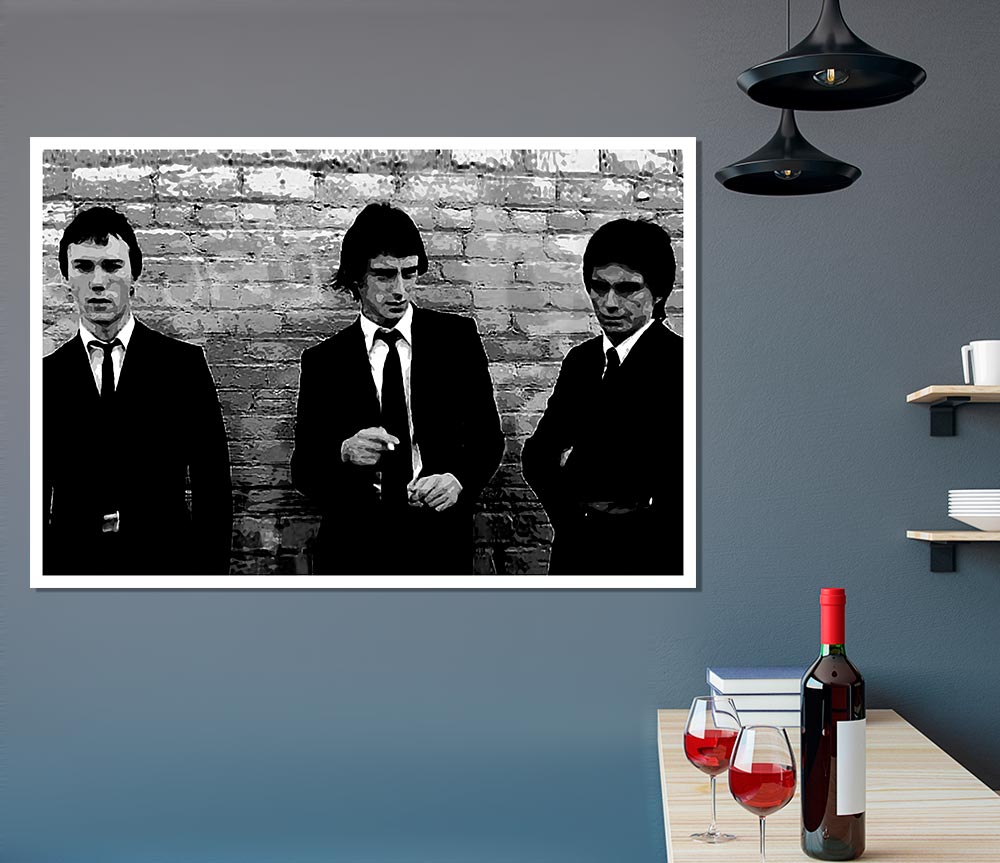 The Jam Retro B N W Print Poster Wall Art