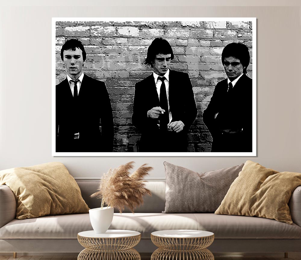 The Jam Retro B N W Print Poster Wall Art