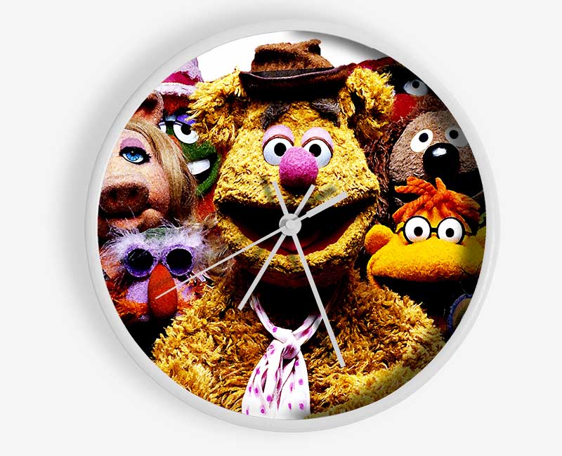 The Muppets Crew Retro 1970s Clock - Wallart-Direct UK