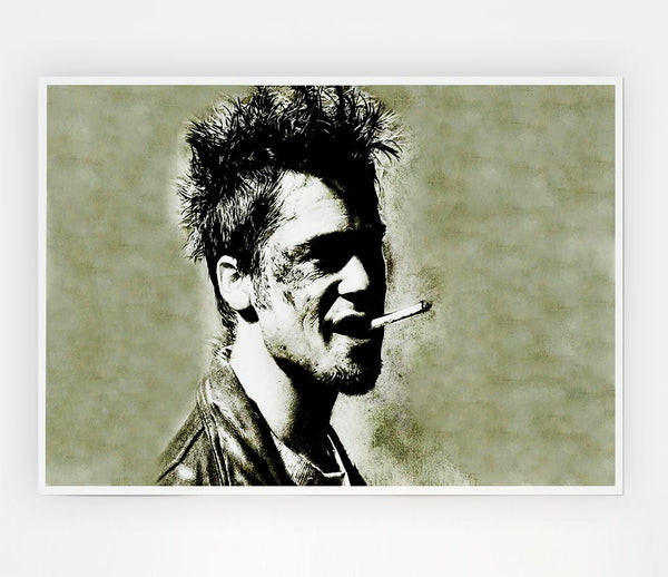 Tyler Durden Brad Pitt Print Poster Wall Art