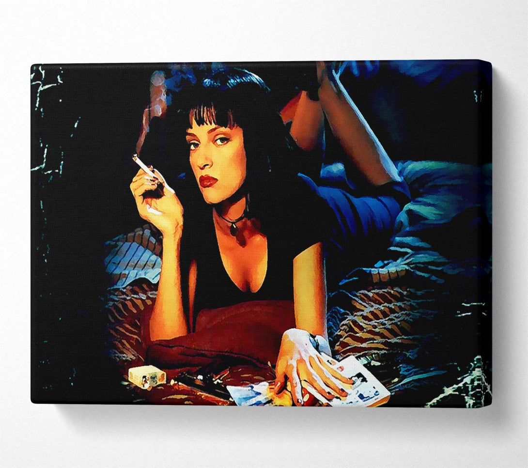 Picture of Uma Thurman Is Mia Pulp Fiction Canvas Print Wall Art