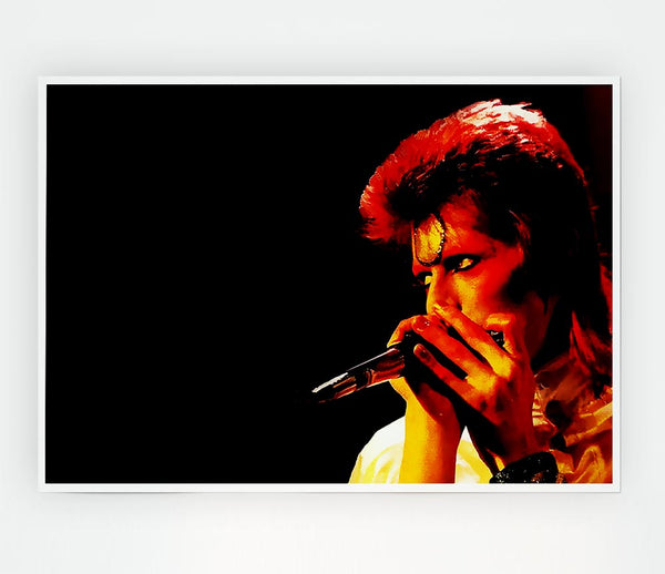 David Bowie Ziggy Pop Print Poster Wall Art