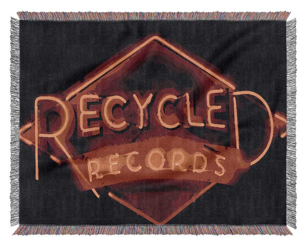 Recycled Records Woven Blanket