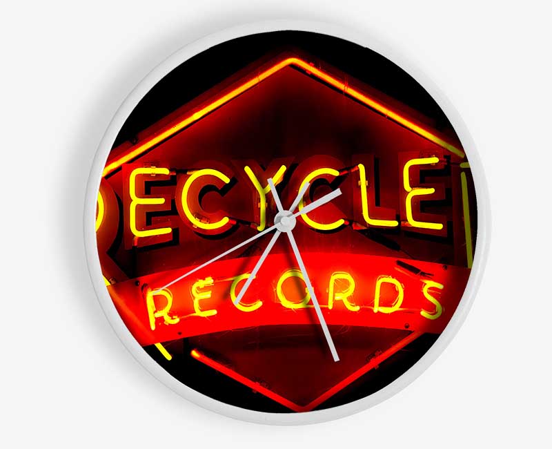 Recycled Records Clock - Wallart-Direct UK