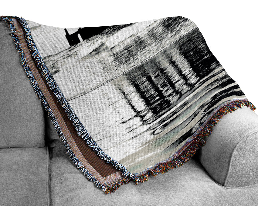 Shipwreck Oregon Coast Woven Blanket