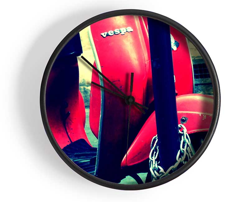 Vespa Clock - Wallart-Direct UK