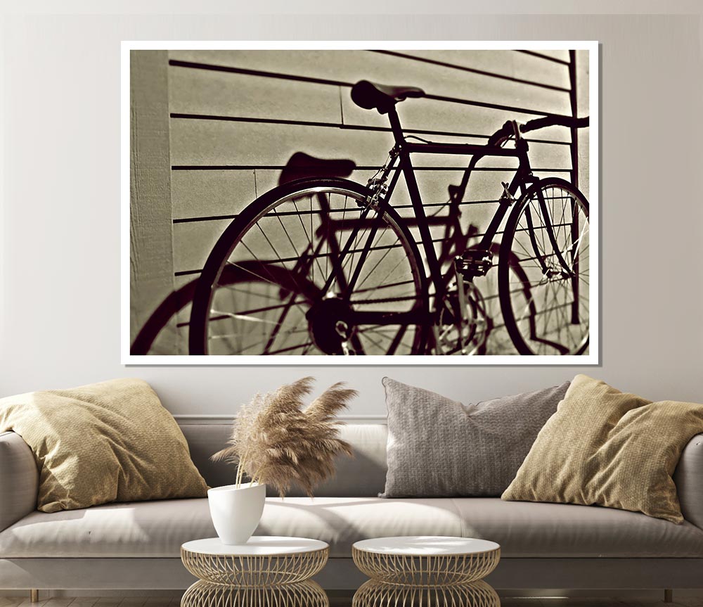 Vintage Schwinn Bike Print Poster Wall Art