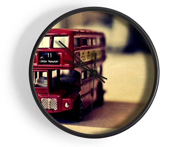 Old English Bus Toy Clock - Wallart-Direct UK