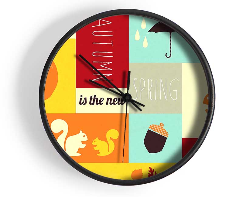 Autumn The New Spring Clock - Wallart-Direct UK