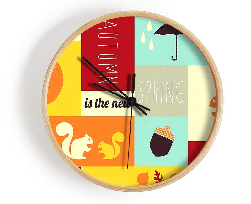 Autumn The New Spring Clock - Wallart-Direct UK