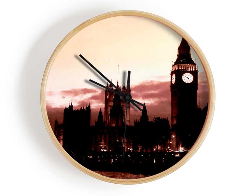 London Big Ben St Pauls Retro Clock - Wallart-Direct UK