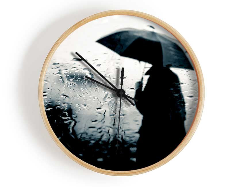 Rainy Day In The City Clock - Wallart-Direct UK