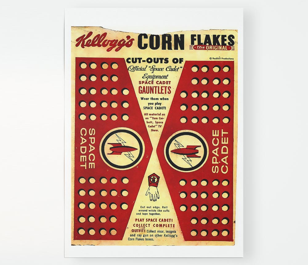 Kelloggs Corn Flakes Print Poster Wall Art