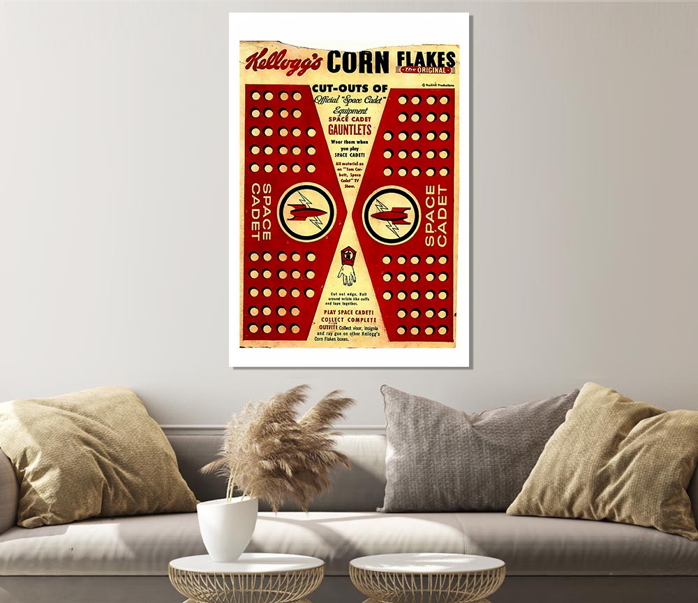 Kelloggs Corn Flakes Print Poster Wall Art