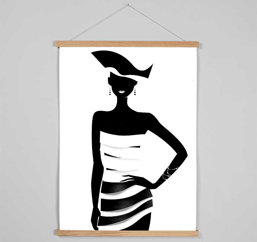 Tribal Woman Hanging Poster - Wallart-Direct UK