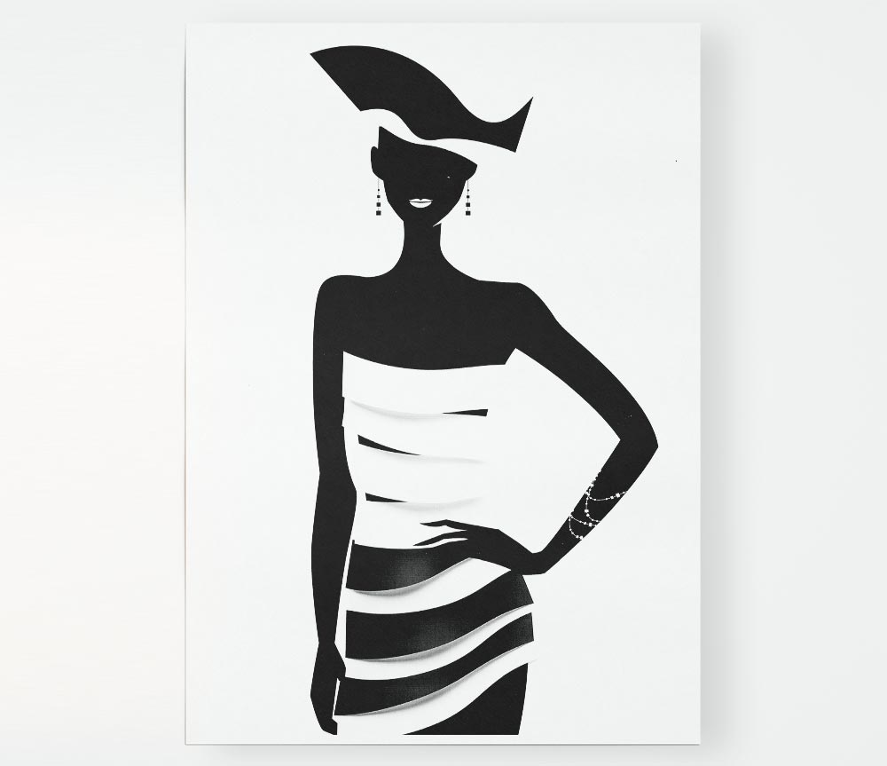 Tribal Woman Print Poster Wall Art