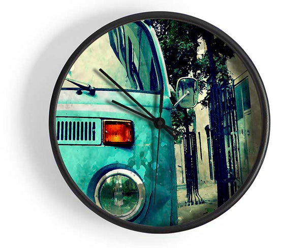 Retro Vw Camper Van Clock - Wallart-Direct UK