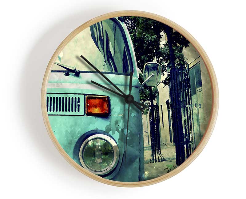 Retro Vw Camper Van Clock - Wallart-Direct UK