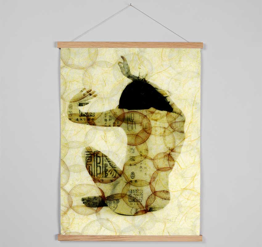 Tribal Tattoo Woman Hanging Poster - Wallart-Direct UK