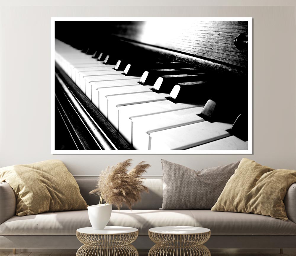 Ebony And Ivory Print Poster Wall Art