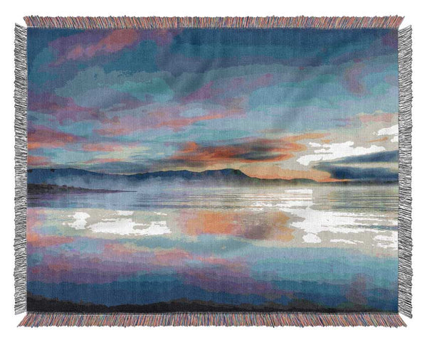 Strawberry Sunrise Woven Blanket