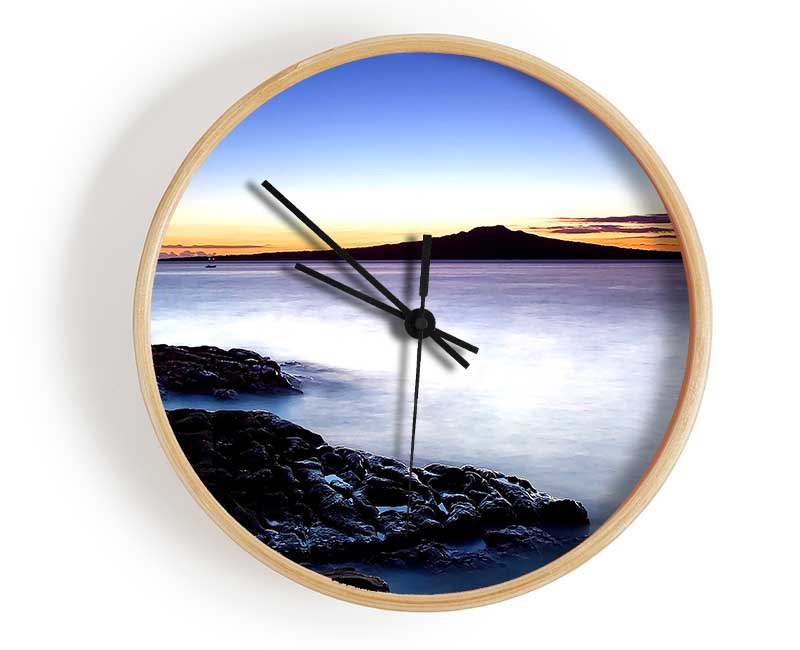 Misty Ocean At Dusk Clock - Wallart-Direct UK