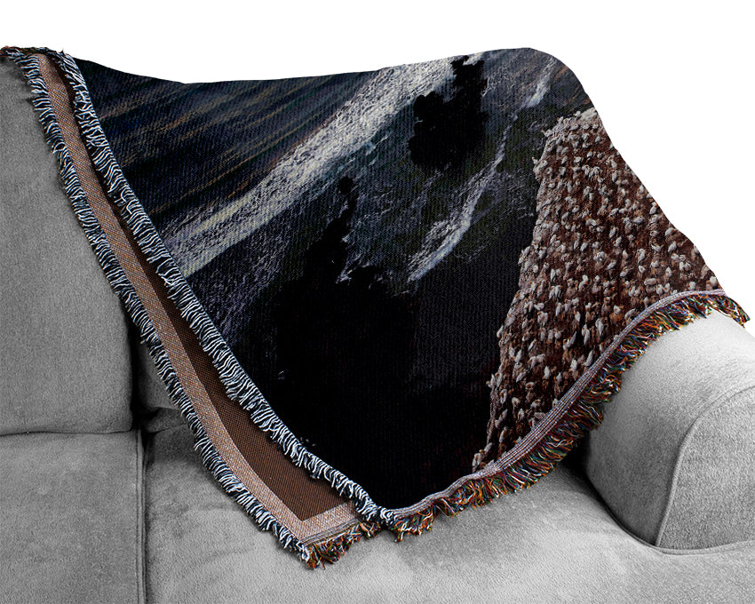 Gannet Colony Woven Blanket