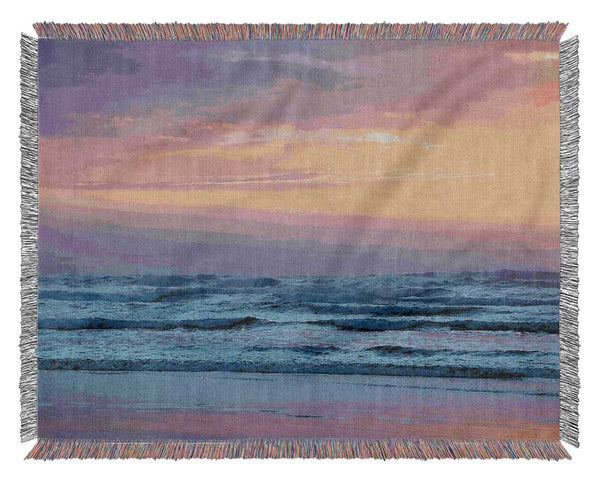 Morning Waves Woven Blanket