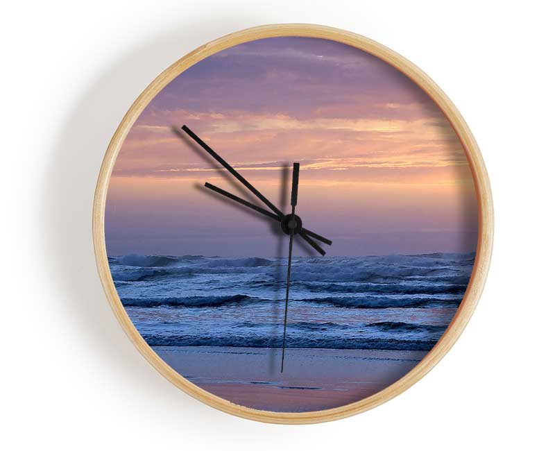 Morning Waves Clock - Wallart-Direct UK