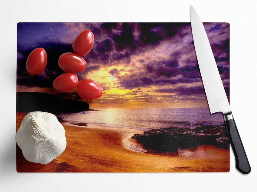 Beautiful Beach Glass Chopping Board