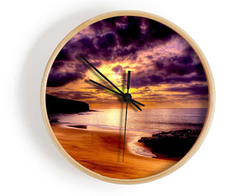 Beautiful Beach Clock - Wallart-Direct UK