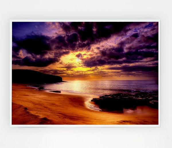 Beautiful Beach Print Poster Wall Art