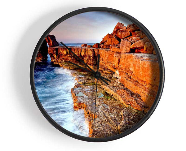 Rocky Beach Swell Clock - Wallart-Direct UK